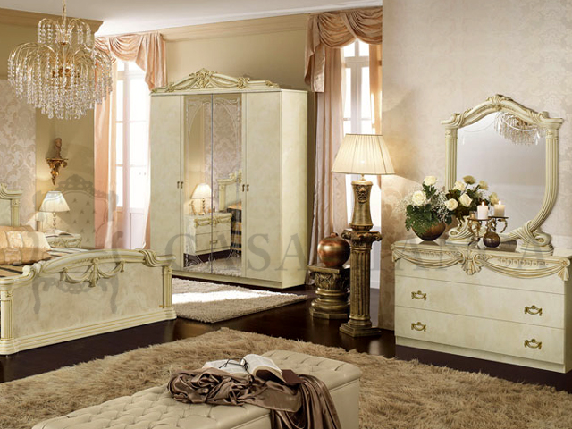イタリア CAMELGROUP 寝室 ベッド チェスト 人気 白 スワロ ゴールド 鏡面 サルタレッリ比較 アマルフィ フローレンス ヴェルサイユ